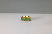 Todd Reed ring in 18k yellow gold, and Yukon green jade